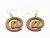 Krea-wood earrings set, brown