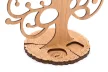 Krea-Wood jewelry holder, made by oak wood, with birdie, natural colour