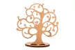 Krea-Wood jewelry holder, made by oak wood, with birdie, natural colour