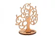 Krea-Wood jewelry holder, made by oak wood, with birdie, natural colour