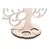   Krea-Wood jewelry holder, made by oak wood with birdie in white colour