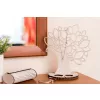    Krea-Wood jewelry holder, made by oak wood, with wooden leaves in white colour