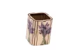 Krea-Wood wooden handmade pen holder, lavender