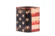 Krea-Wood wooden handmade pen holder, USA flag