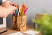 Krea-Wood wooden handmade pen holder, Paris