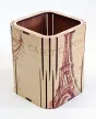 Krea-Wood wooden handmade pen holder, Paris