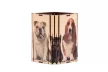 Krea-Wood wooden handmade pen holder, cat and dogs design