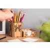 Krea-Wood pen and paper block holder, butterfly design