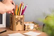 Krea-Wood pen and paper block holder, butterfly design