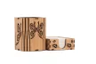 Krea-Wood pen and paper block holder, butterfly design