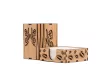 Krea-Wood pen and paper block holder, butterfly design