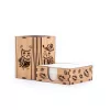 Krea-Wood pen and paper block holder, owl design