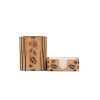 Krea-Wood pen and paper block holder, leaves design