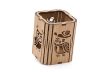 Krea-Wood tölgyfából kézzel készült írószertartó, bagoly