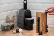 Krea-Wood coffee capsule holder for Nespresso compatible capsules, in natural color