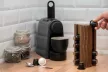 Krea-Wood coffee capsule holder for Nespresso compatible capsules, in brown color