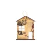 Krea-Wood house shaped key holder, vintage design