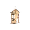 Krea-Wood house shaped key holder, vintage design