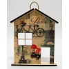 Krea-Wood house shaped key holder, Paris design