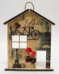 Krea-Wood house shaped key holder, Paris design