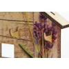 Krea-Wood house shaped key holder, lavender design