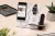 Krea-Wood wooden handmade mobile phone holder. Made by oak wood, white colour