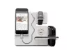 Krea-Wood wooden handmade mobile phone holder. Made by oak wood, white colour