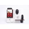   Krea-Wood FirstLeather mobile phone holder in white colour, with real leather cover