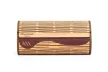 Krea-Wood FirstLeather handmade glasses case with magnet. Made by oak wood, real leather inside, brown colour