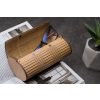   Krea-Wood wooden handmade glasses case with magnet. Made by oak wood, natural colour