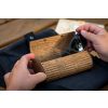   Krea-Wood wooden handmade glasses case with magnet. Made by oak wood, brown colour