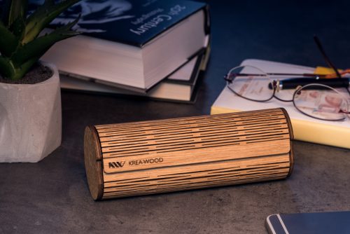 Krea-Wood Handcrafted Oak Reading Glasses Case, natural colour