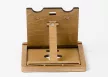 Krea-Wood wooden tablet stand made by birch wood, brown colour