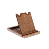 Krea-Wood wooden tablet stand made by oak wood, brown colour