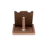 Krea-Wood wooden tablet stand made by oak wood, brown colour