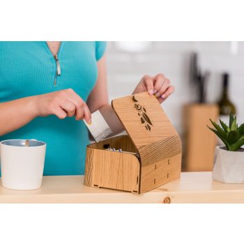 Wooden tea boxes
